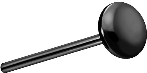 PIERCINGLINE Titan Aufsatz mit Push Pin DISC OHNE Labret Stecker Piercing Ohr Helix Tragus Conch Farb & Größenauswahl