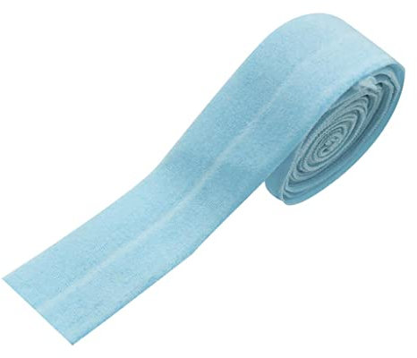 10 Meter 2 cm Schrägband, Elastisches Twill Gurtband, Blau