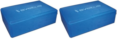 Sveltus ladrillo Yoga Azul 23 x 15 x 7.6 (Paquete de 2)