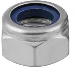 1/2/5 Stück M8-M20 304 Edelstahl DIN985 Feingewinde Sechskant Nyloneinsatz Kontermutter Sechskant selbstsichernde Nylock-Kontermutter (Size : M20X1.5(1PC))