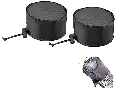INOOMP 4stücke Duct Filter Vent Covers Für Gewächszelte Staubdichte Belüftungsabdeckung Mit Elastischem Band Und Fixierung Schützt Pflanzen Vor Schmutz Und Schädlingen