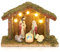 Christmas Concepts® 14 cm (5,5) Crèche Miniature à Piles - 5 lumières LED Blanc Chaud et Personnages de la nativité - Décorations de Noël Traditionnelles