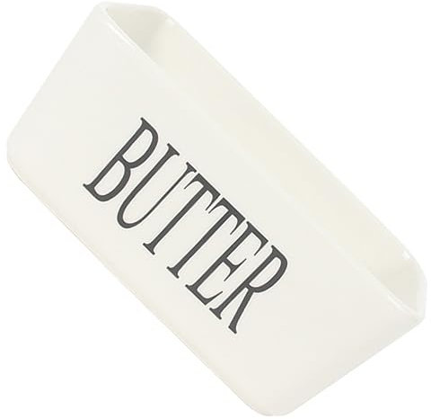Alipis Rechteckige Butterdose Aus Keramik Butterschneide-aufbewahrungsbox Butterbehälter Zum Frischhalten