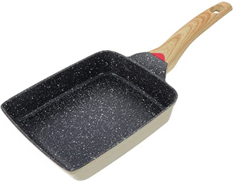 Sartén Sartén Sartenes Sartén antiadherente para huevos Sartenes para asar Plancha para acampar Sartén plana Sartén antiadherente Sartén cuadrada japonesa Sartén para cocinar huevos Sartén antiadher