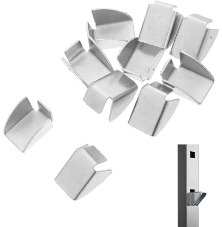 Taquet Etagere Armoire Metallique, Lot de 10 Clips D'étagère pour Armoire Supports D'étagère en Métal Ajustement pour Étagères Bureau Robustes et Universels Adaptés Aux Classeurs de Cuisine