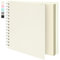 Vienrose Album Scrapbooking (20 x 20 cm) Album de Voyage Couverture en Papier Texturé Livre de Souvenirs Idéal Pour Mariage, Bébé, Famille, Remise de Diplôme, (20 Feuilles/40 Pages, Beige)