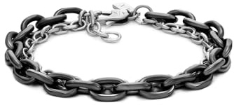 Armani Exchange Herrenarmband aus Edelstahl mit Karabinerhaken- oder Schieberverschluss