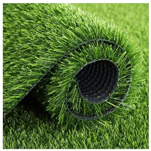 WLCNYL Rouleau de Gazon Artificiel, Tapis de Gazon Artificiel, Tapis de Gazon Artificiel de 1 x 10 m, 30 mm d'épaisseur, Tapis d'extérieur réaliste, pour Jardin, Paysage, Balcon, Bureau, décoration