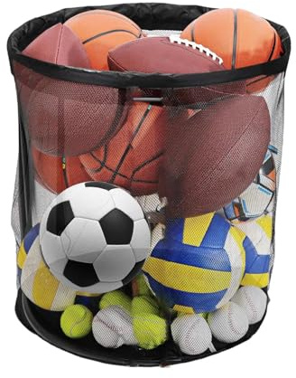 Genérico Contenedor para Pelotas | Organizador de Balones Deportivos - Contenedor Organizador De Gran Capacidad Caja Red Para Deportes Piscina Terraza Jardín Exterior