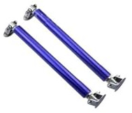Spoiler Splitter 1Pair 75mm Universal Car Splitter Rods Racing Adjustable 1-3cm Front Rear Bumper Lip Support Strut Brace Tie Pull Bar Kit Body Spoiler(Blue)