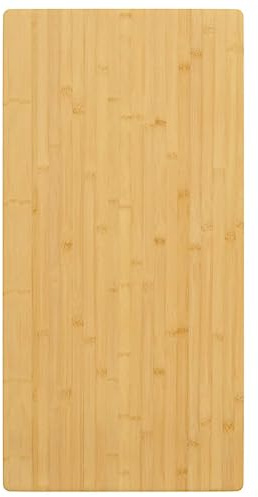 Qnhdfrt Piano in bambù 40 x 80 x 4 cm, durevole e versatile, con bordi arrotondati, facile da pulire, per cucina, soggiorno ed esterni
