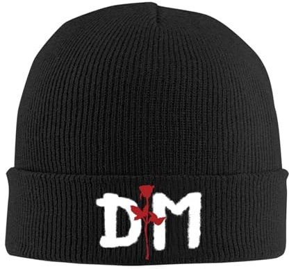 IUEYSHDGFSA De*pe*Che Beanie Mütze Herren Damen Mode Winter Warme Cap Unisex Wintermütze Strickmütze Weiche mit Bündchen Hüte Geschenk für männer Frauen