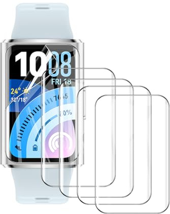 Natbok 5 Piezas Protector de Pantalla para Huawei Band 11 Pro 1,62,Cobertura Completa TPU Film HD Flexible Protección,Sin Burbujas, Anti Arañazos Huawei Band 11 Pro Protector Pantalla
