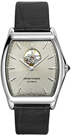 Emporio Armani Herren Automatikuhr aus Leder ARS3352