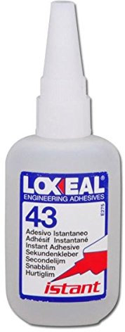 Loxeal Adesivo Istantaneo 20g Speciale 43 - Cianoacrilato, Universale, Media Viscosità, Adatto per Legno, Plastica, Metalli, Pelle e Altri Materiali