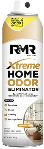 RMR Xtreme Home Odor Eliminator Spray - Neutralize Furniture, Clothing, Shoes, Garbage Cans, and More, 15 Ounces, Unscented