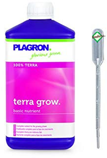 Weedness Plagron Terra Grow 10 Liter - Grow Anbau Indoor Dünger Wachstumsphase Organischer Bio Flüssigdünger Gurken