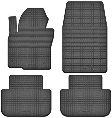 Gummimatten Fußmatten 1.5 cm Rand kompatibel mit Hyundai ix35 (Bj. 2009-2016) ideal angepasst 4 -Teile EIN Set