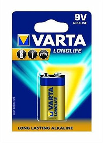 Varta – Lote de 10 blísters de 1 pila alcalina LONGLIFE E-Bloc (6LR61) 9 V