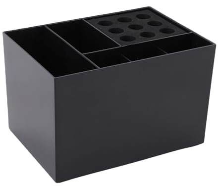 Soporte para tijeras de peluquería, caja organizadora de peines para peluquería, soportes para herramientas de peluquería (6.4 x 4.6 x 4.2in)