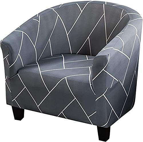Wannenstuhlbezug Sesselschoner Club Chair Cover Stretch Sesselüberwurf Muster Cocktailsessel Elastisch Sesselbezug Clubsessel Bezug Husse Sofabezug Weiche Anti-rutsch (Color : #31)