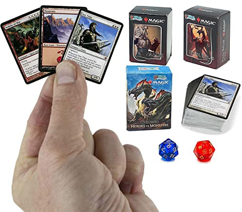 World’s Smallest Magic: The Gathering Exclusive Collector Set Featuring Ajani VS. Nicol Bolas and Heroes VS. Monsters Duel Decks