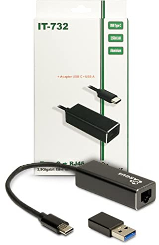 Inter-Tech Adaptador LAN Argus IT-732 USB-C Gigabit Ethernet