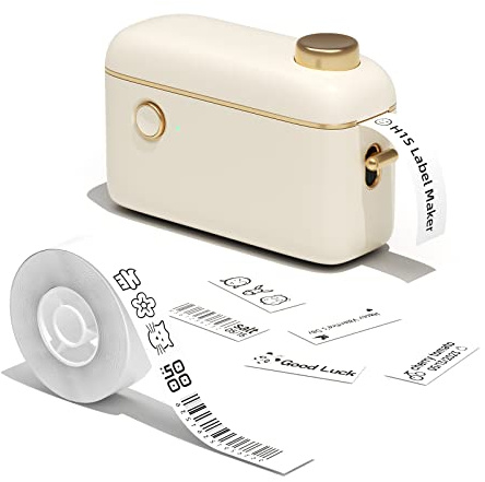 NIIMBOT H1S Impresora de Etiquetas Bluetooth autoadhesiva, Dispositivo de etiquetado de Mano Compatible con teléfonos iOS y Android, Mini Dispositivo de etiquetado para e