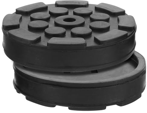 BELLIFFY Almohadilla De Goma Para Gato De Piso Redonda 4.72 X 4.72 X 0.98 in 2 Piezas Antideslizante Reduce Ruido Y Vibración Para Taller Y Garaje