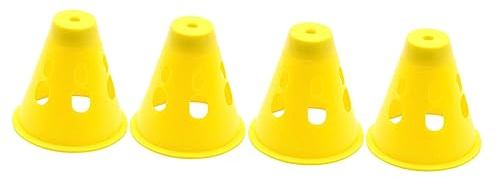 BESPORTBLE 4 Stück Warnkappe für Zeltheringe z. B. Campinglaternen Warnlampe für Zeltnägel Campingzelt nachtlich nachttischr Decor Nagelabdeckungen für Kinder Zeltnagel-Warnkappe Sport Yellow