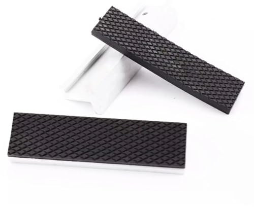 1 paio di ganasce di protezione per morsa, 75 x 29 x 24 mm, ganasce magnetiche, protezione universale in gomma per la lavorazione del legno (75 x 29 x 24 mm)