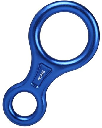 Illkjasfc Utilisation multiple orientée sécurité 35 KN Figure 8 Dispositif de rappel d'escalade Contrôle de la corde de travail pour alpinistes Aventures en rappel