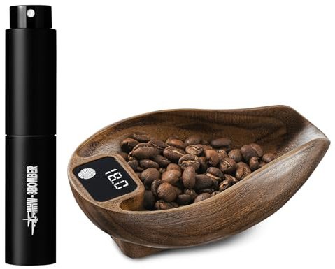 MHW-3BOMBER Kaffeebohnenwaage und Sprühflaschen-Set, 0,1 g Präzisions-Digital-Espressowaage zum Wiegen und Dosieren, 0,3–200 g Mini-Küchenwaage für Kaffee, Tee und Gewürze ES6561-OS
