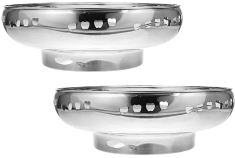 BESPORTBLE Soportes Antideslizantes para Acero, Wok de Resistentes Inoxidable 2 al Viento Calor Estufa de Gas Restaurante y Cocina