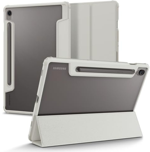 Spigen Custodia Ultra Hybrid Pro Compatibile con Samsung Galaxy Tab S10 FE (2025) / Galaxy Tab S9 (2023) Cover protettiva con supporto per S Pen - Grigio