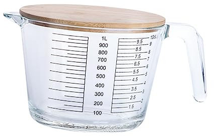 WEKADRIN Taza Batidora De Huevos Resistente Al Calor Vaso Medidor Graduado Para Hornear Herramienta Práctica Para Cocinar
