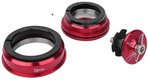 ERYUE 44 Mm Fahrrad-Steuersatz, Ersatz-Fahrradzubehör für den Vorderradgabel-Vorbau aus Aluminiumlegierung, Leichtes, Hochfestes Material mit Staub- und Wasserkappe Zum Schutz der