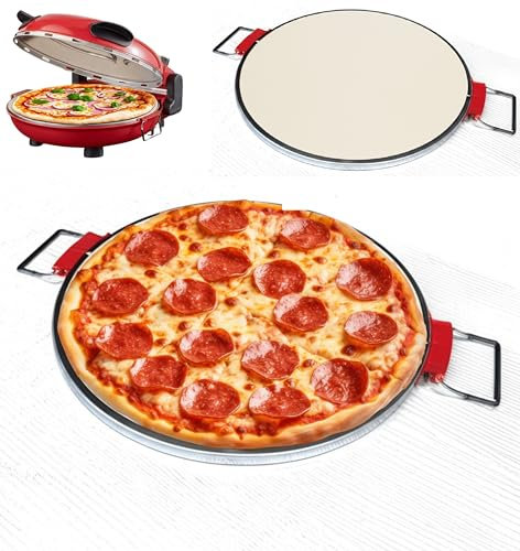 Steinborg Pietra per pizza compatibile con Steinborg SB-3140 - Pietra per pizza per forno a gas - Cordierite smaltata