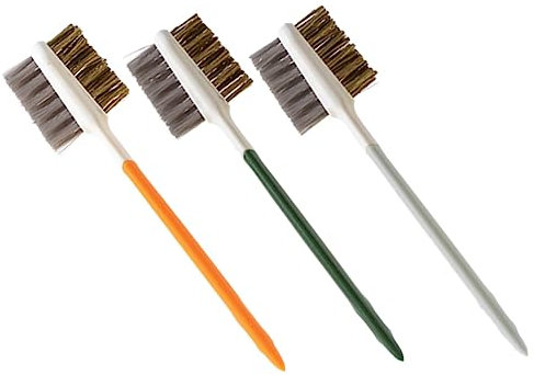 TOPPERFUN 3pcs Gas Stove Cleaner Brush Double Ended Stovetop Cleaning Tool for Kitchen Countertop Hard Crevice Cleaning and Degreaser Function