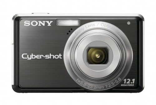 Sony Cybershot DSC-S980 Digital Camera 12.1 MP, 4000 x 3000 Pixels, 1/2.3 Inch, CCD Charge Transfer Device, 4X Optical Zoom Black (Renewed)