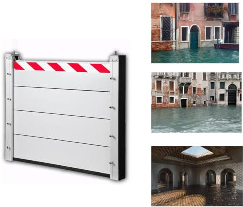 DVTFRUI Heavy Duty Flood Prevention Barriers Shop House Patio Doors Flood Barriers Flood Barriers for Home Exterior for Carport Garden Gates Parking Lots,L120*H80cm
