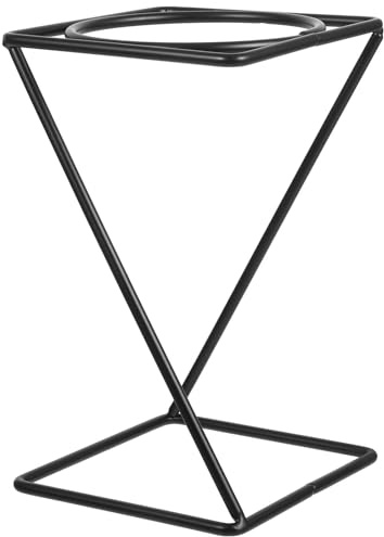SEWACC Supporto in Metallo per Teglia Pizza da Tavolo Alzata Buffet Verticale Nera per Esposizione Dolci e Cibo Stand Pizza Multifunzione per Ristorante Casa e Feste