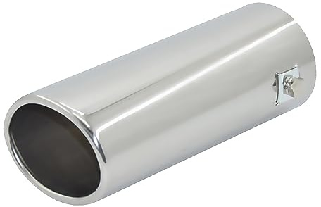 bilens avgasrör För krom rostfritt stål bil SUV För bak rund avgasrör Ljuddämpare spets 64mm