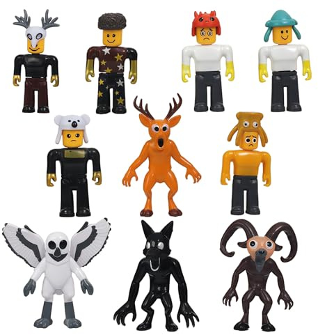 10PCS 99 Nights in the Forest Figures - 3 Inch Monster Toy Game Characters Action Figure Toys Set for Creative Desk Decor,Deer Owl Ram Design Gift for Game Fans & Collectors