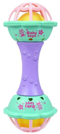 Beißring-Rassel – Sanftes Kauspielzeug, Sensorischer Handschüttler, Multifunktionales Greifspielzeug, Bunte Kinderrasseln Zum Zahnen, Lustiges Lernspielzeug, Ideal Für Die Frühe Entwicklung Von Kleink