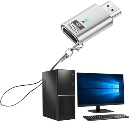 Fyrdyn Adaptateur Dongle d'affichage - Adaptateur de Streaming Plug-and-Play sans Latence | Récepteur de Streaming Vidéo,pour Ordinateur Portable, PC, Moniteur, Audio, Médias et