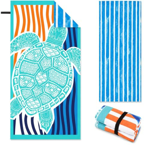 Strandtuch Groß Mikrofaser Badetuch XXL - Strandhandtuch Stranddecke Towel