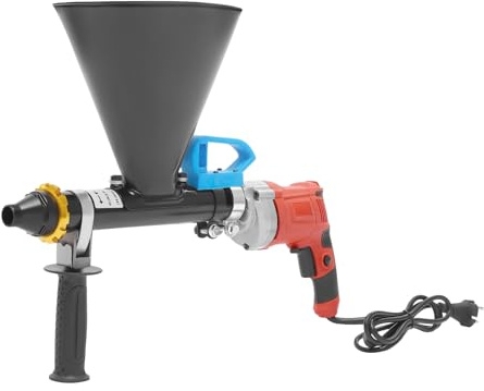 Pistola de lechada eléctrica, pistola pulverizadora de mortero eléctrica, pistola de mortero de cemento eléctrica, bomba de mortero + 2 boquillas, para aplicador de azulejos, herramienta eléctrica de