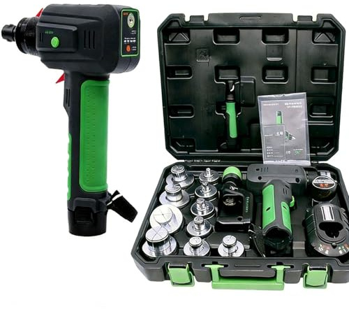 Kit di espansori elettrici idraulici per tubi in rame, con teste sostituibili da 7/11, batteria da 2000 mAh, tagliatubi e strumento svasato per tubi da 3/8 a 1-1/8