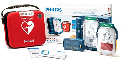 Philips HeartStart Home AED Defibrillator with Training Pads Cartridge, M5068A-C02